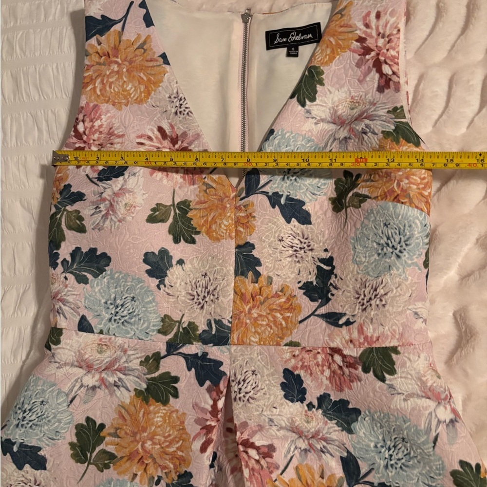 Sam Edelman Multicolor Floral Mini  Jacquard Dress - Picture 8 of 11